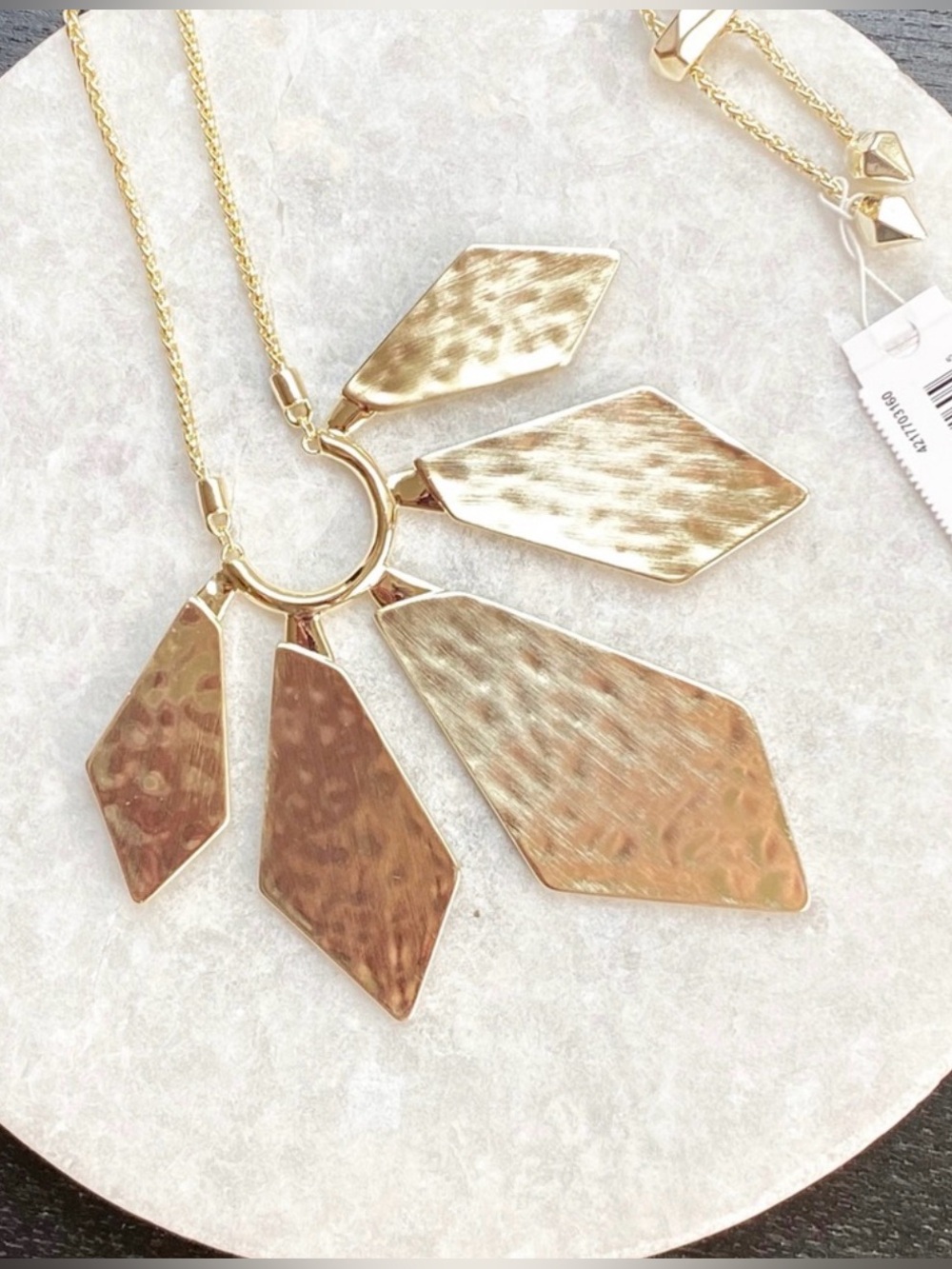 Kendra Scott Mari Geo Fan Pendant Necklace; NWT